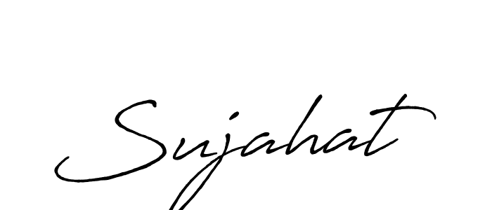 How to make Sujahat signature? Antro_Vectra_Bolder is a professional autograph style. Create handwritten signature for Sujahat name. Sujahat signature style 7 images and pictures png