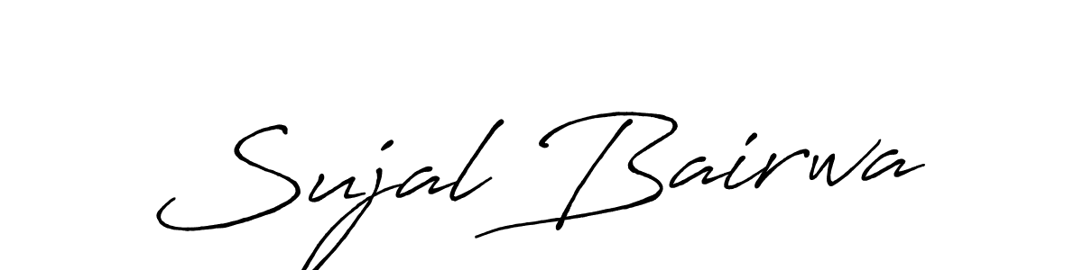 Similarly Antro_Vectra_Bolder is the best handwritten signature design. Signature creator online .You can use it as an online autograph creator for name Sujal Bairwa. Sujal Bairwa signature style 7 images and pictures png