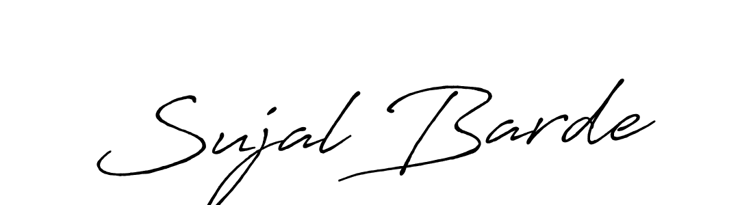 The best way (Antro_Vectra_Bolder) to make a short signature is to pick only two or three words in your name. The name Sujal Barde include a total of six letters. For converting this name. Sujal Barde signature style 7 images and pictures png