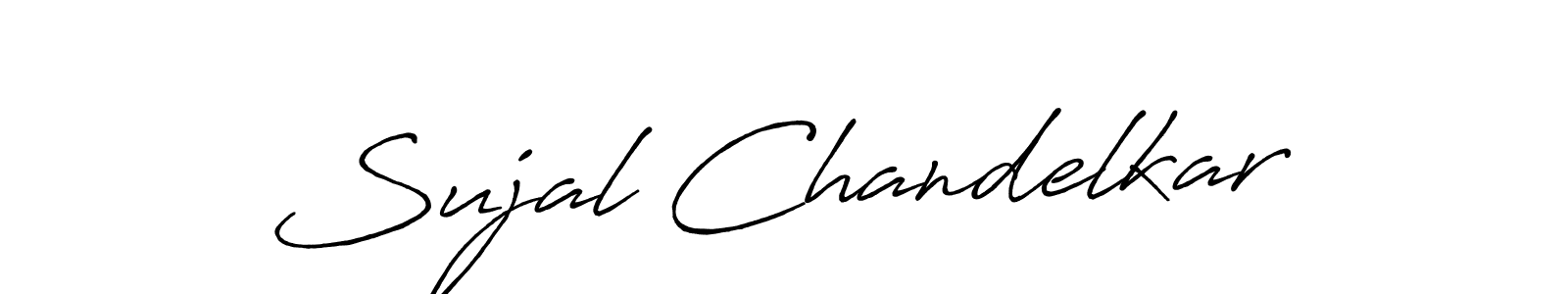 Make a beautiful signature design for name Sujal Chandelkar. With this signature (Antro_Vectra_Bolder) style, you can create a handwritten signature for free. Sujal Chandelkar signature style 7 images and pictures png