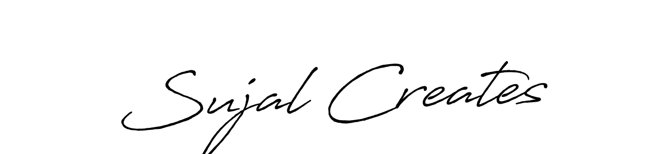 Make a short Sujal Creates signature style. Manage your documents anywhere anytime using Antro_Vectra_Bolder. Create and add eSignatures, submit forms, share and send files easily. Sujal Creates signature style 7 images and pictures png