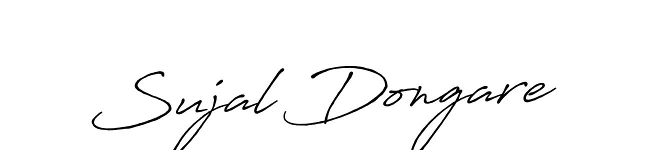 Make a beautiful signature design for name Sujal Dongare. With this signature (Antro_Vectra_Bolder) style, you can create a handwritten signature for free. Sujal Dongare signature style 7 images and pictures png