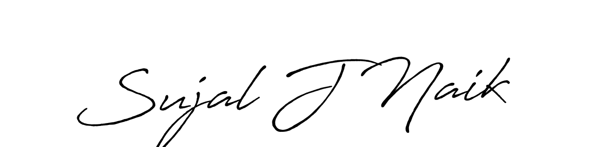 Sujal J Naik stylish signature style. Best Handwritten Sign (Antro_Vectra_Bolder) for my name. Handwritten Signature Collection Ideas for my name Sujal J Naik. Sujal J Naik signature style 7 images and pictures png