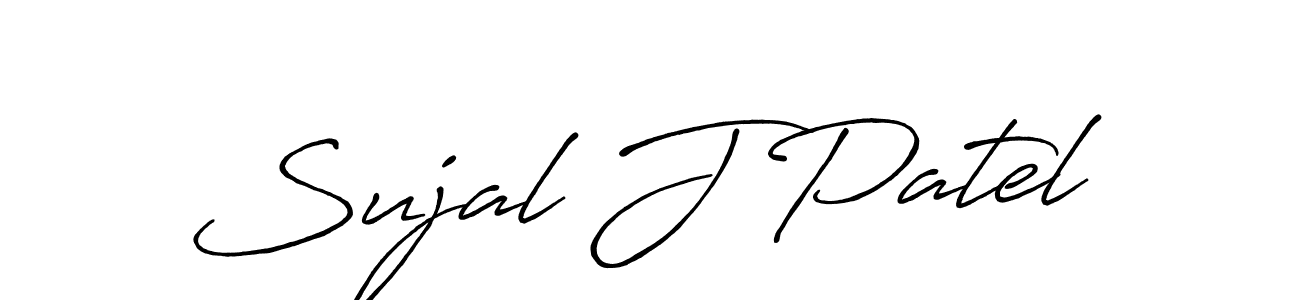 How to Draw Sujal J Patel signature style? Antro_Vectra_Bolder is a latest design signature styles for name Sujal J Patel. Sujal J Patel signature style 7 images and pictures png