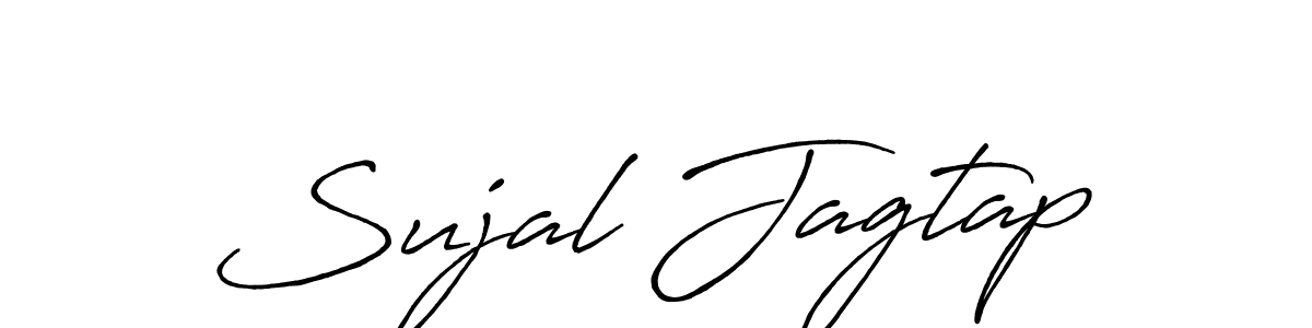 Sujal Jagtap stylish signature style. Best Handwritten Sign (Antro_Vectra_Bolder) for my name. Handwritten Signature Collection Ideas for my name Sujal Jagtap. Sujal Jagtap signature style 7 images and pictures png