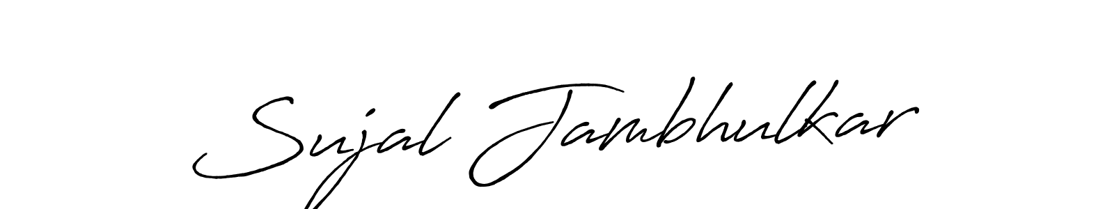 How to Draw Sujal Jambhulkar signature style? Antro_Vectra_Bolder is a latest design signature styles for name Sujal Jambhulkar. Sujal Jambhulkar signature style 7 images and pictures png