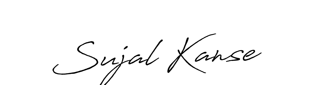 Sujal Kanse stylish signature style. Best Handwritten Sign (Antro_Vectra_Bolder) for my name. Handwritten Signature Collection Ideas for my name Sujal Kanse. Sujal Kanse signature style 7 images and pictures png