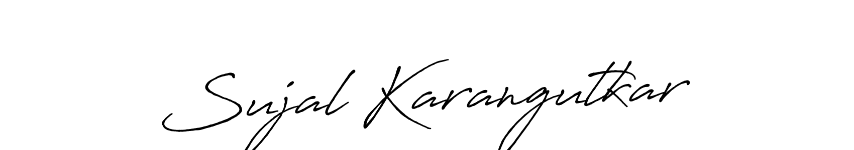 Also we have Sujal Karangutkar name is the best signature style. Create professional handwritten signature collection using Antro_Vectra_Bolder autograph style. Sujal Karangutkar signature style 7 images and pictures png