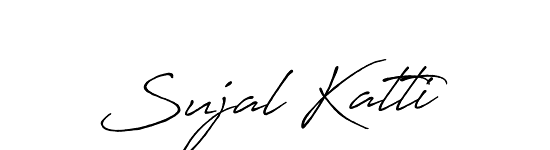 How to make Sujal Katti signature? Antro_Vectra_Bolder is a professional autograph style. Create handwritten signature for Sujal Katti name. Sujal Katti signature style 7 images and pictures png