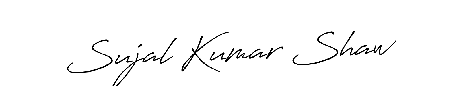Make a short Sujal Kumar Shaw signature style. Manage your documents anywhere anytime using Antro_Vectra_Bolder. Create and add eSignatures, submit forms, share and send files easily. Sujal Kumar Shaw signature style 7 images and pictures png