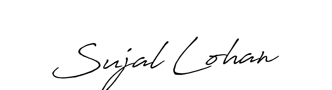 Also You can easily find your signature by using the search form. We will create Sujal Lohan name handwritten signature images for you free of cost using Antro_Vectra_Bolder sign style. Sujal Lohan signature style 7 images and pictures png