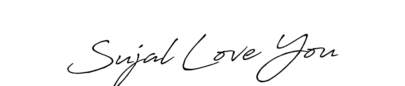 Antro_Vectra_Bolder is a professional signature style that is perfect for those who want to add a touch of class to their signature. It is also a great choice for those who want to make their signature more unique. Get Sujal Love You name to fancy signature for free. Sujal Love You signature style 7 images and pictures png