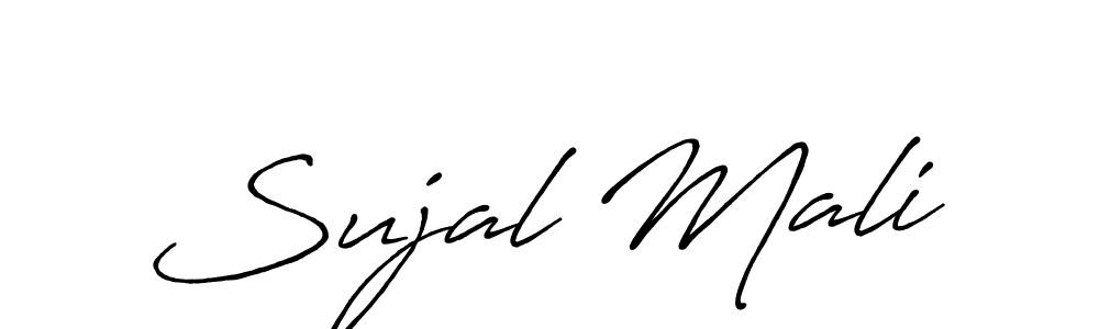 Also we have Sujal Mali name is the best signature style. Create professional handwritten signature collection using Antro_Vectra_Bolder autograph style. Sujal Mali signature style 7 images and pictures png
