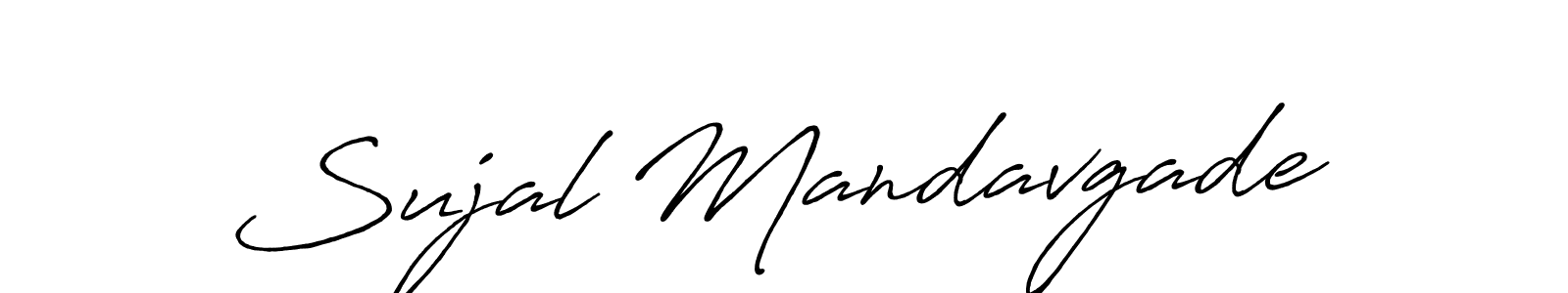 Sujal Mandavgade stylish signature style. Best Handwritten Sign (Antro_Vectra_Bolder) for my name. Handwritten Signature Collection Ideas for my name Sujal Mandavgade. Sujal Mandavgade signature style 7 images and pictures png