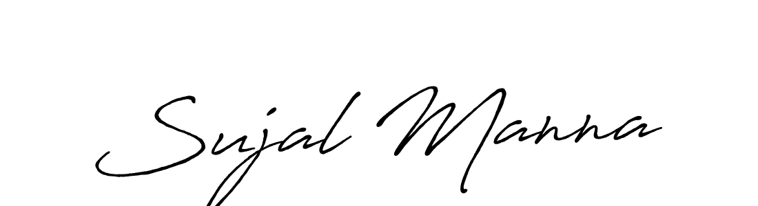 Design your own signature with our free online signature maker. With this signature software, you can create a handwritten (Antro_Vectra_Bolder) signature for name Sujal Manna. Sujal Manna signature style 7 images and pictures png