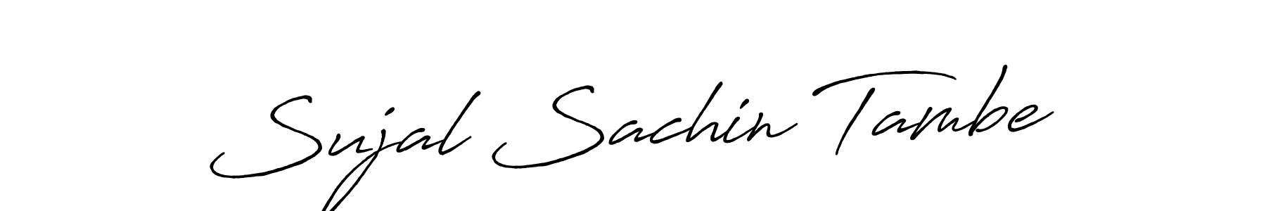 Design your own signature with our free online signature maker. With this signature software, you can create a handwritten (Antro_Vectra_Bolder) signature for name Sujal Sachin Tambe. Sujal Sachin Tambe signature style 7 images and pictures png