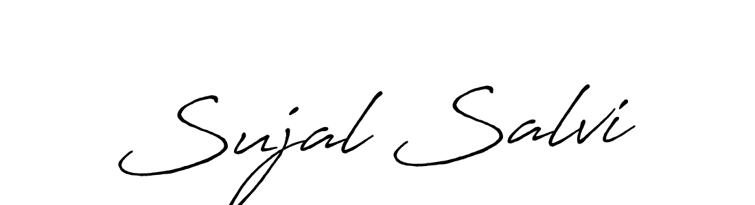 Use a signature maker to create a handwritten signature online. With this signature software, you can design (Antro_Vectra_Bolder) your own signature for name Sujal Salvi. Sujal Salvi signature style 7 images and pictures png