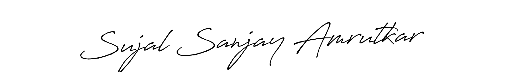 You should practise on your own different ways (Antro_Vectra_Bolder) to write your name (Sujal Sanjay Amrutkar) in signature. don't let someone else do it for you. Sujal Sanjay Amrutkar signature style 7 images and pictures png