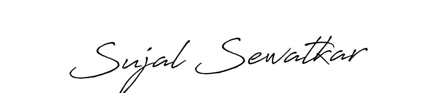 How to make Sujal Sewatkar signature? Antro_Vectra_Bolder is a professional autograph style. Create handwritten signature for Sujal Sewatkar name. Sujal Sewatkar signature style 7 images and pictures png