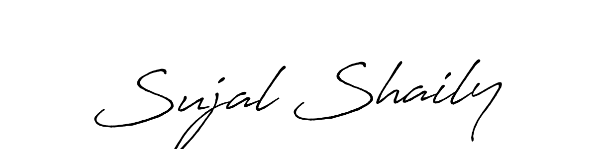 How to make Sujal Shaily signature? Antro_Vectra_Bolder is a professional autograph style. Create handwritten signature for Sujal Shaily name. Sujal Shaily signature style 7 images and pictures png