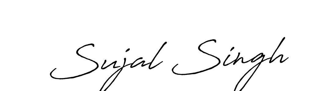 Create a beautiful signature design for name Sujal Singh. With this signature (Antro_Vectra_Bolder) fonts, you can make a handwritten signature for free. Sujal Singh signature style 7 images and pictures png