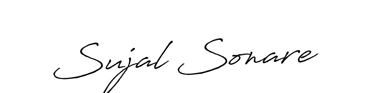 The best way (Antro_Vectra_Bolder) to make a short signature is to pick only two or three words in your name. The name Sujal Sonare include a total of six letters. For converting this name. Sujal Sonare signature style 7 images and pictures png