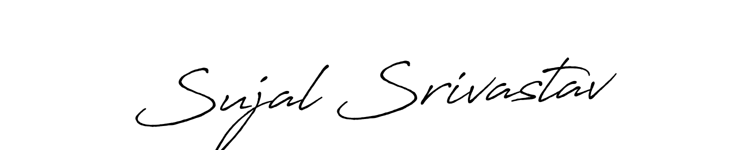 Sujal Srivastav stylish signature style. Best Handwritten Sign (Antro_Vectra_Bolder) for my name. Handwritten Signature Collection Ideas for my name Sujal Srivastav. Sujal Srivastav signature style 7 images and pictures png