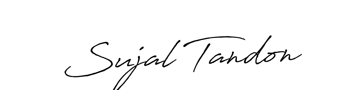 Use a signature maker to create a handwritten signature online. With this signature software, you can design (Antro_Vectra_Bolder) your own signature for name Sujal Tandon. Sujal Tandon signature style 7 images and pictures png