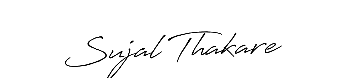 Design your own signature with our free online signature maker. With this signature software, you can create a handwritten (Antro_Vectra_Bolder) signature for name Sujal Thakare. Sujal Thakare signature style 7 images and pictures png