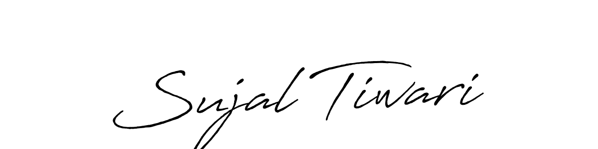 Also we have Sujal Tiwari name is the best signature style. Create professional handwritten signature collection using Antro_Vectra_Bolder autograph style. Sujal Tiwari signature style 7 images and pictures png