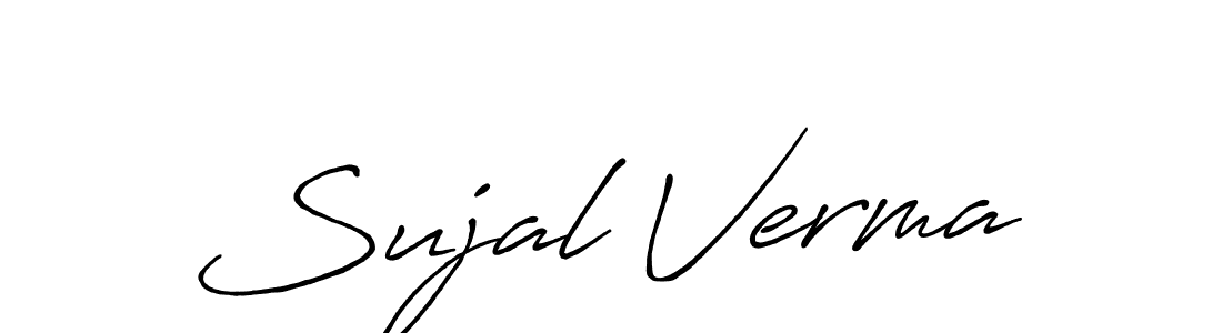 Design your own signature with our free online signature maker. With this signature software, you can create a handwritten (Antro_Vectra_Bolder) signature for name Sujal Verma. Sujal Verma signature style 7 images and pictures png