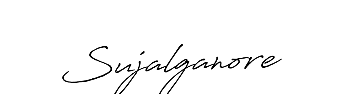 Make a beautiful signature design for name Sujalganore. With this signature (Antro_Vectra_Bolder) style, you can create a handwritten signature for free. Sujalganore signature style 7 images and pictures png