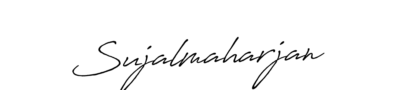 How to make Sujalmaharjan signature? Antro_Vectra_Bolder is a professional autograph style. Create handwritten signature for Sujalmaharjan name. Sujalmaharjan signature style 7 images and pictures png