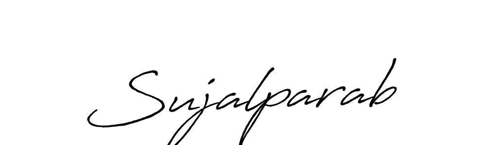 How to make Sujalparab name signature. Use Antro_Vectra_Bolder style for creating short signs online. This is the latest handwritten sign. Sujalparab signature style 7 images and pictures png