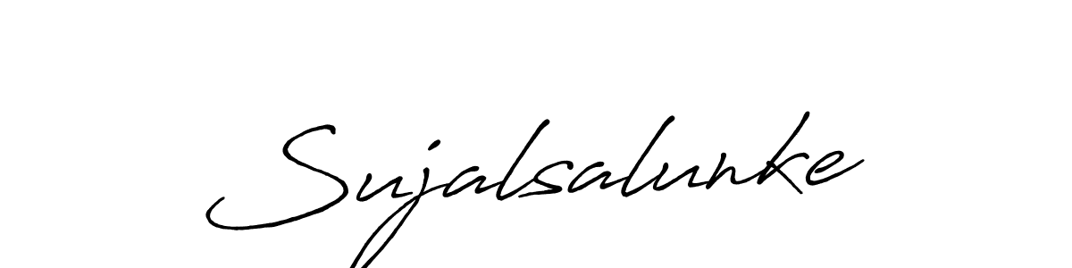 Sujalsalunke stylish signature style. Best Handwritten Sign (Antro_Vectra_Bolder) for my name. Handwritten Signature Collection Ideas for my name Sujalsalunke. Sujalsalunke signature style 7 images and pictures png