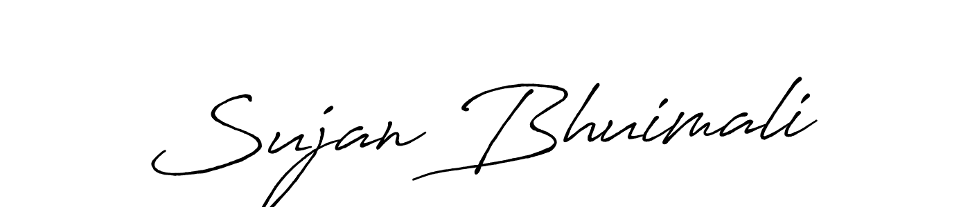 You should practise on your own different ways (Antro_Vectra_Bolder) to write your name (Sujan Bhuimali) in signature. don't let someone else do it for you. Sujan Bhuimali signature style 7 images and pictures png