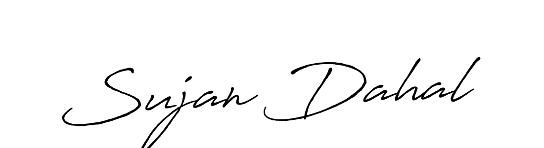 Also You can easily find your signature by using the search form. We will create Sujan Dahal name handwritten signature images for you free of cost using Antro_Vectra_Bolder sign style. Sujan Dahal signature style 7 images and pictures png