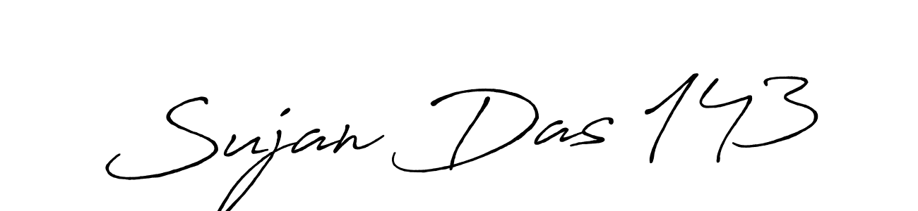 How to make Sujan Das 143 name signature. Use Antro_Vectra_Bolder style for creating short signs online. This is the latest handwritten sign. Sujan Das 143 signature style 7 images and pictures png