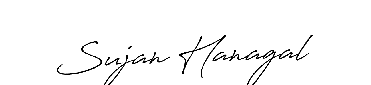 Sujan Hanagal stylish signature style. Best Handwritten Sign (Antro_Vectra_Bolder) for my name. Handwritten Signature Collection Ideas for my name Sujan Hanagal. Sujan Hanagal signature style 7 images and pictures png