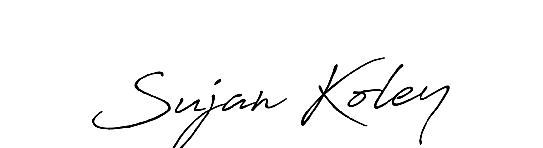 Similarly Antro_Vectra_Bolder is the best handwritten signature design. Signature creator online .You can use it as an online autograph creator for name Sujan Koley. Sujan Koley signature style 7 images and pictures png