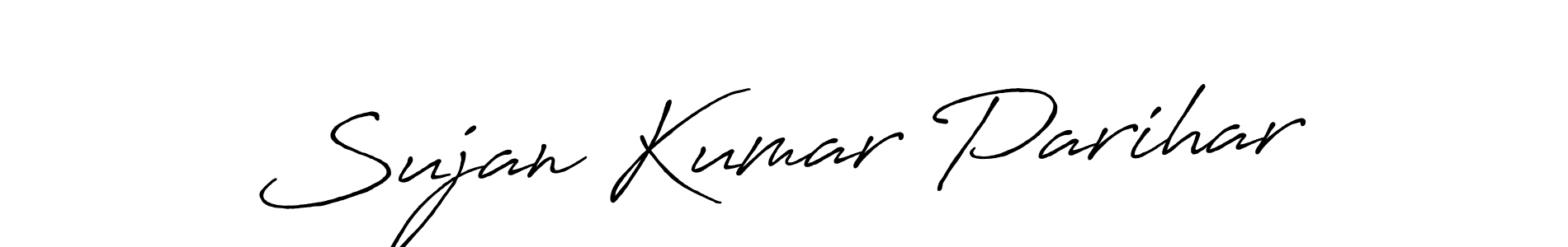 Make a beautiful signature design for name Sujan Kumar Parihar. With this signature (Antro_Vectra_Bolder) style, you can create a handwritten signature for free. Sujan Kumar Parihar signature style 7 images and pictures png