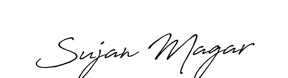 Make a beautiful signature design for name Sujan Magar. Use this online signature maker to create a handwritten signature for free. Sujan Magar signature style 7 images and pictures png