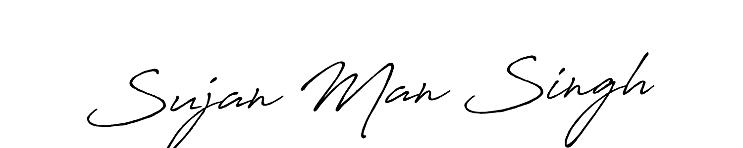 How to make Sujan Man Singh signature? Antro_Vectra_Bolder is a professional autograph style. Create handwritten signature for Sujan Man Singh name. Sujan Man Singh signature style 7 images and pictures png