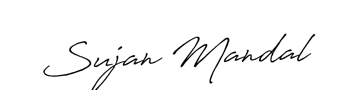 Use a signature maker to create a handwritten signature online. With this signature software, you can design (Antro_Vectra_Bolder) your own signature for name Sujan Mandal. Sujan Mandal signature style 7 images and pictures png