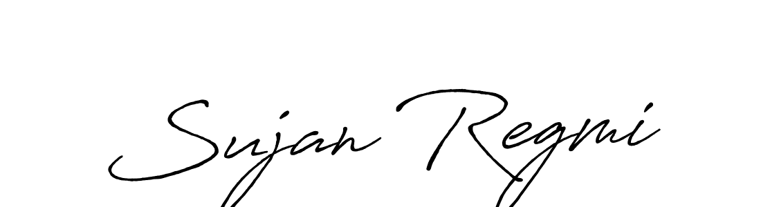 Also we have Sujan Regmi name is the best signature style. Create professional handwritten signature collection using Antro_Vectra_Bolder autograph style. Sujan Regmi signature style 7 images and pictures png