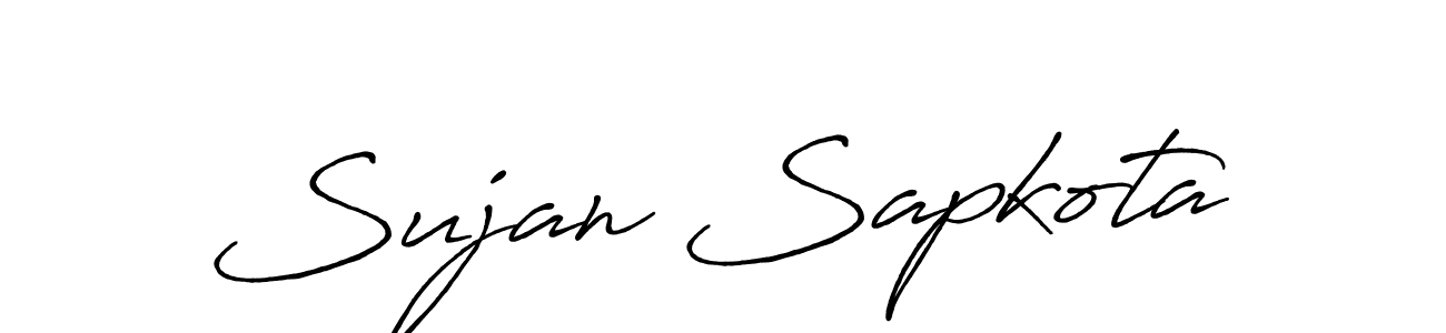 Also we have Sujan Sapkota name is the best signature style. Create professional handwritten signature collection using Antro_Vectra_Bolder autograph style. Sujan Sapkota signature style 7 images and pictures png