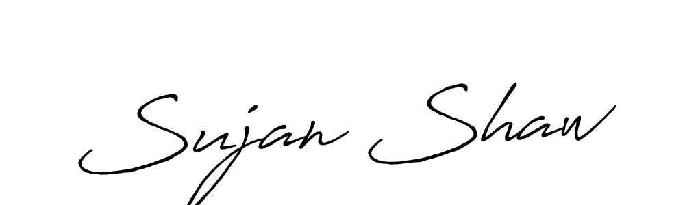 How to make Sujan Shaw signature? Antro_Vectra_Bolder is a professional autograph style. Create handwritten signature for Sujan Shaw name. Sujan Shaw signature style 7 images and pictures png