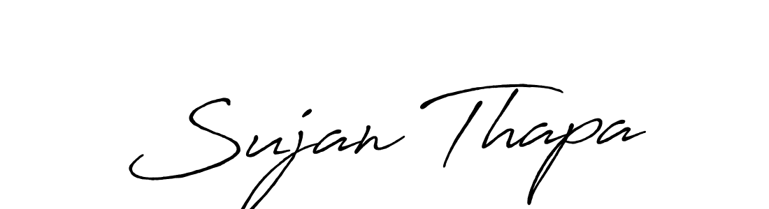 Antro_Vectra_Bolder is a professional signature style that is perfect for those who want to add a touch of class to their signature. It is also a great choice for those who want to make their signature more unique. Get Sujan Thapa name to fancy signature for free. Sujan Thapa signature style 7 images and pictures png
