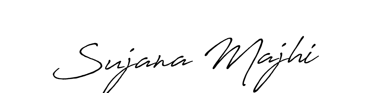 How to make Sujana Majhi name signature. Use Antro_Vectra_Bolder style for creating short signs online. This is the latest handwritten sign. Sujana Majhi signature style 7 images and pictures png