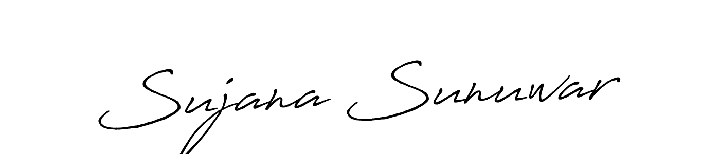 How to make Sujana Sunuwar signature? Antro_Vectra_Bolder is a professional autograph style. Create handwritten signature for Sujana Sunuwar name. Sujana Sunuwar signature style 7 images and pictures png